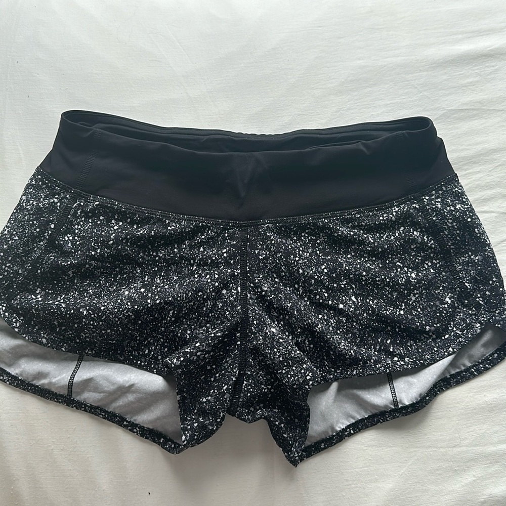 Lululemon splatter design shorts